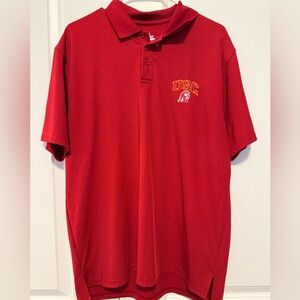 Maroon USC men’s size medium USC university sport 
polo made by Under Armour.‎